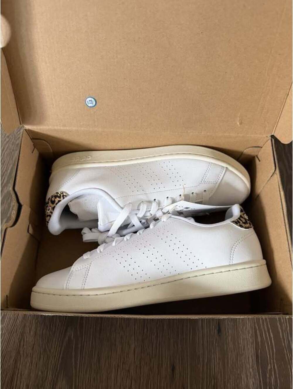 Adidas Advantage Leopard Print Sneakers - Women's 8.5 - Picture 4 of 4